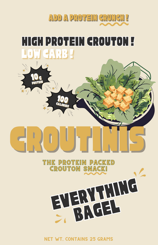 Everything Bagel - High Protein, Low Carb Croutons (6-Pack)