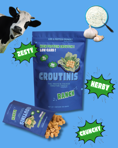 Ranch - Pantry Size (5oz), High Protein, Low Carb, Gluten Free Croutons